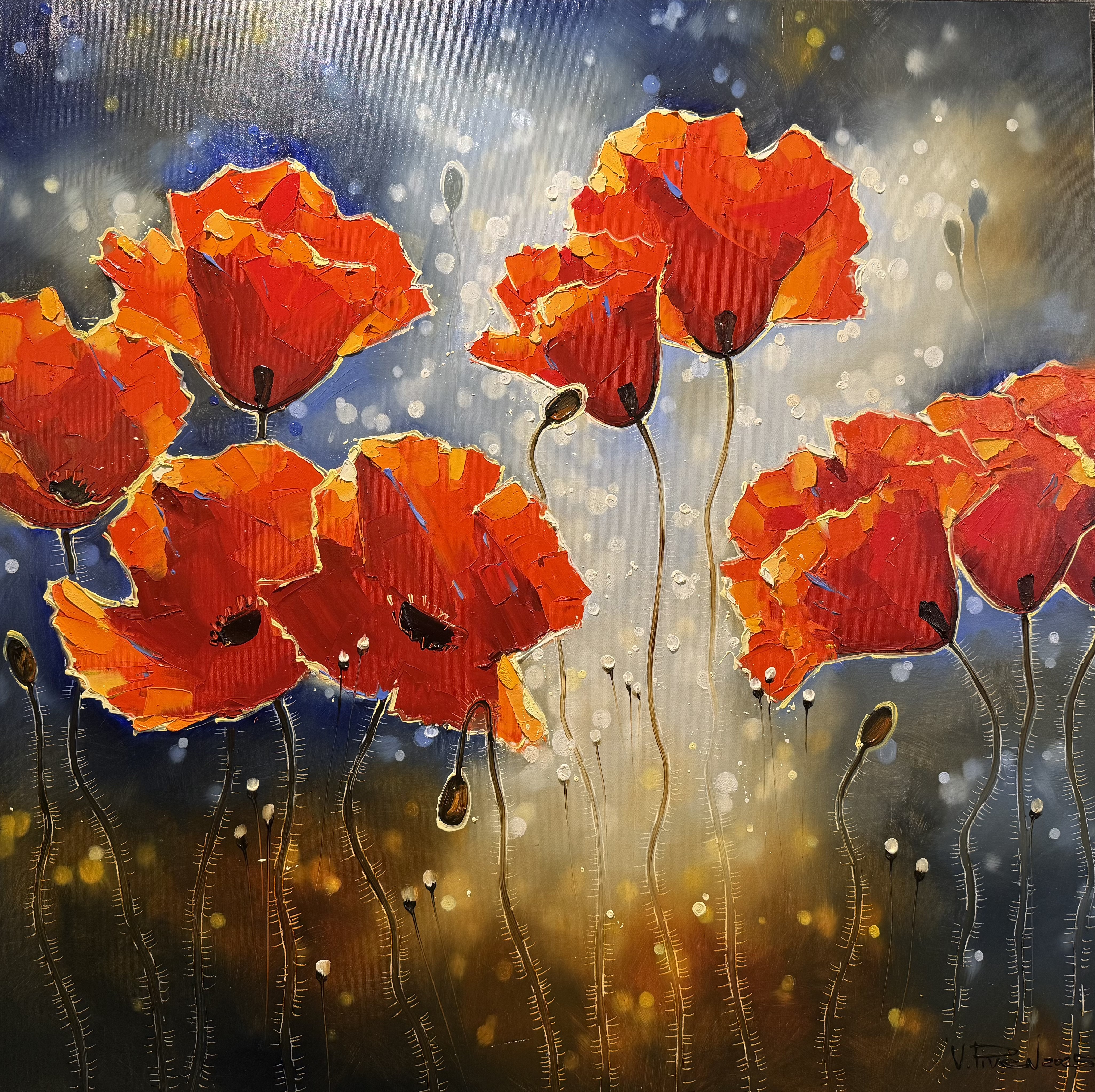 After the Rain — original oil painting by Volodymyr Piven